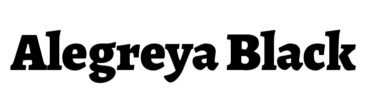Alegreya Black Font