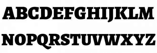 Alegreya Black Schriftart Groß