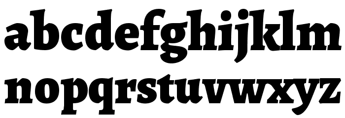 Alegreya Black Font LOWERCASE