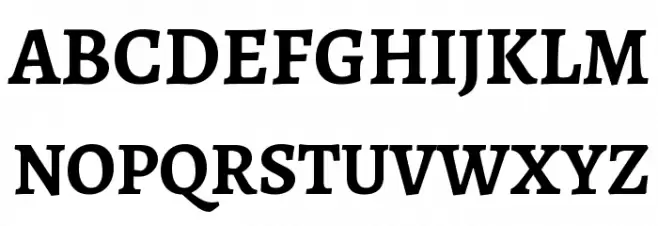 Alegreya Bold Schriftart Groß