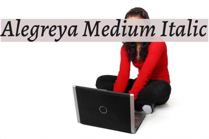 Alegreya Medium Italic Font examples