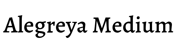 Alegreya Medium Font