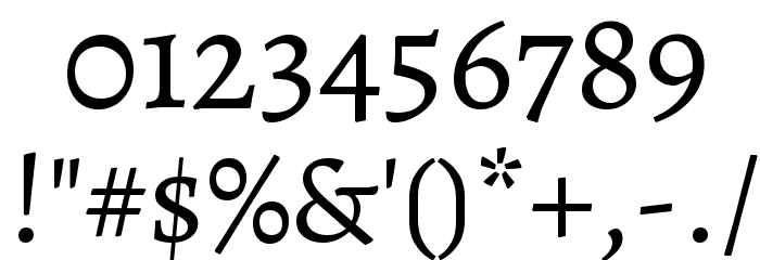 Alegreya Regular Font OTHER CHARS