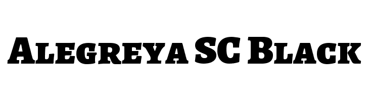 Alegreya SC Black Font
