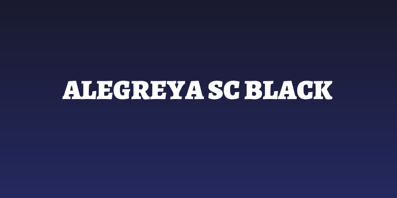 Alegreya SC Black Social Header
