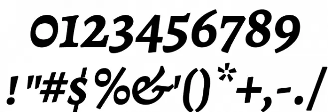 Alegreya SC Bold Italic Font OTHER CHARS