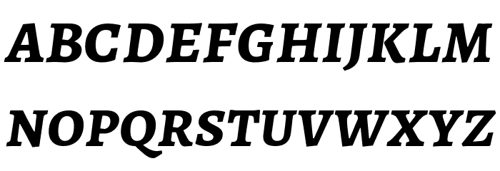 Alegreya SC Bold Italic Font LOWERCASE