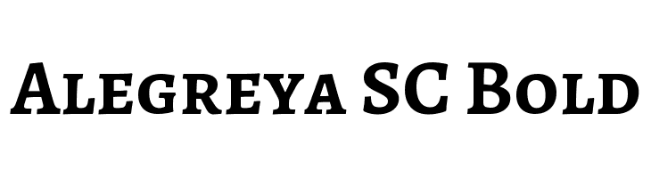 Alegreya SC Bold  لخطوط تنزيل