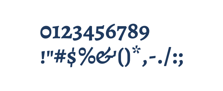 Alegreya SC Bold Other Characters