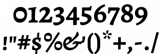 Alegreya SC Bold Font OTHER CHARS