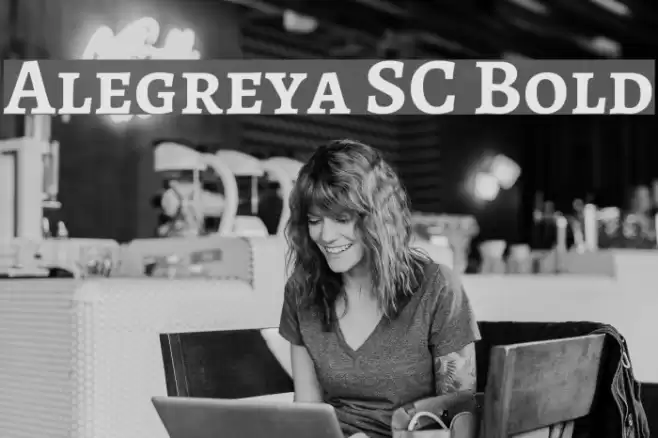 Alegreya SC Bold Font examples
