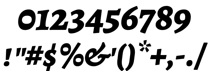 Alegreya SC ExtraBold Italic Font OTHER CHARS