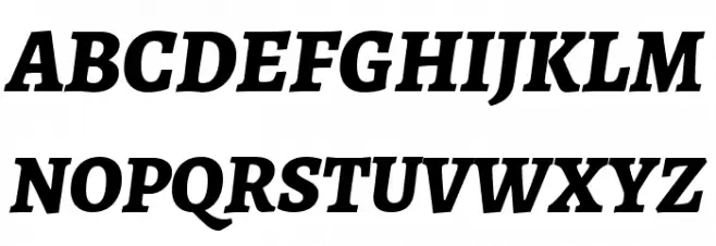 Alegreya SC ExtraBold Italic Font Litere mari