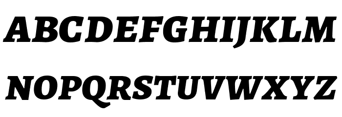 Alegreya SC ExtraBold Italic Font LOWERCASE