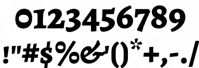 Alegreya SC ExtraBold Font OTHER CHARS