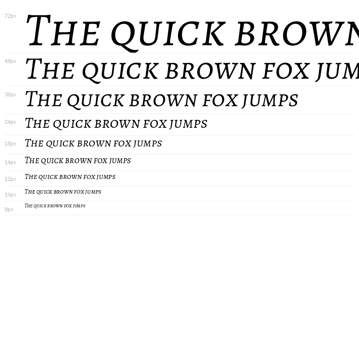 Alegreya SC Italic Waterfall