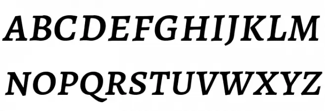 Alegreya SC Medium Italic 字体 小写
