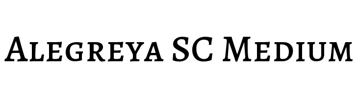 Alegreya SC Medium  免费字体下载