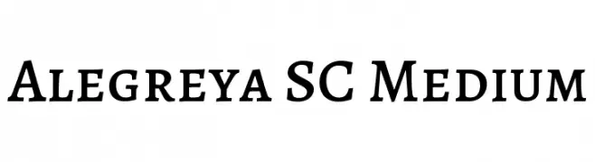Alegreya SC Medium  Fuentes Gratis Descargar