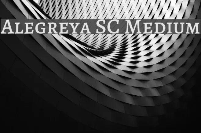 Alegreya SC Medium Example 3