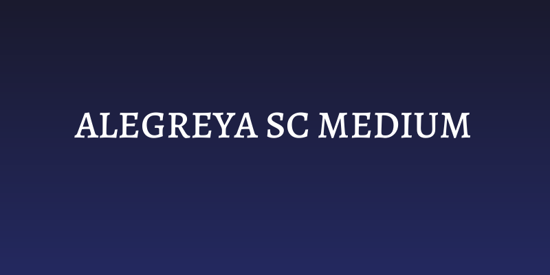 Alegreya SC Medium Social Header