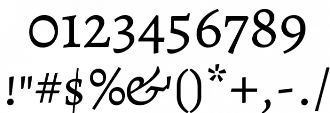 Alegreya SC Regular Font OTHER CHARS