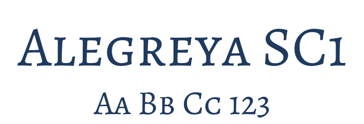 Alegreya SC1 Font Preview