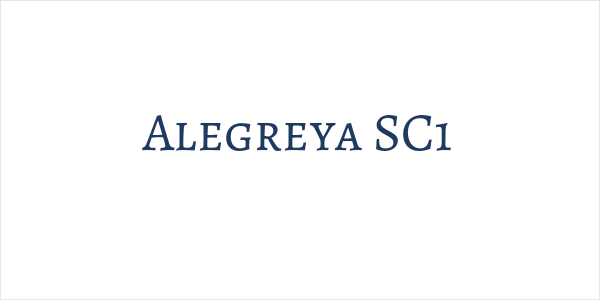 Alegreya SC1 Logo