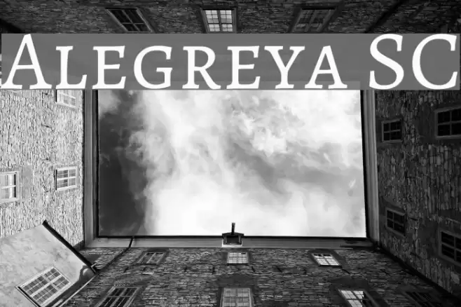 Alegreya SC Font examples