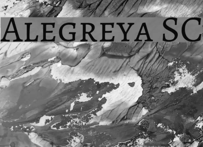 Alegreya SC Font examples