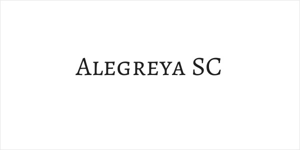 Alegreya SC Logo