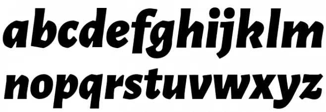 Alegreya Sans Black Italic फ़ॉन्ट लोअरकेस