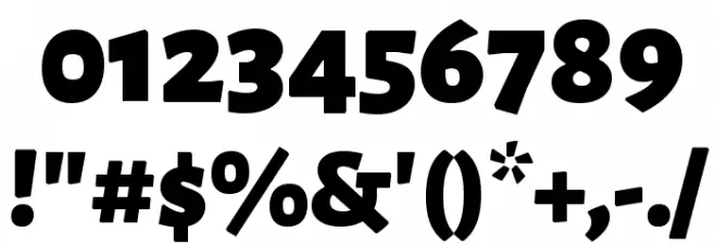 Alegreya Sans Black Font OTHER CHARS