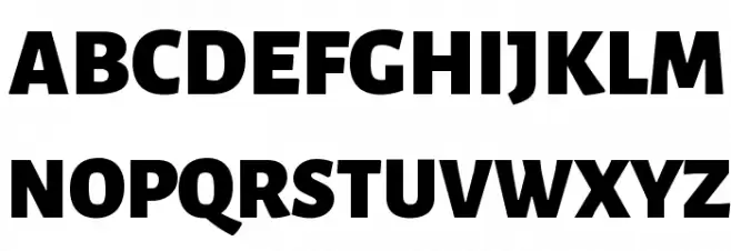 Alegreya Sans Black Schriftart Groß