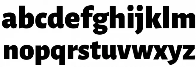 Alegreya Sans Black Schriftart Kleinbuchstaben
