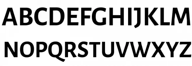 Alegreya Sans Bold Polices MAJUSCULES
