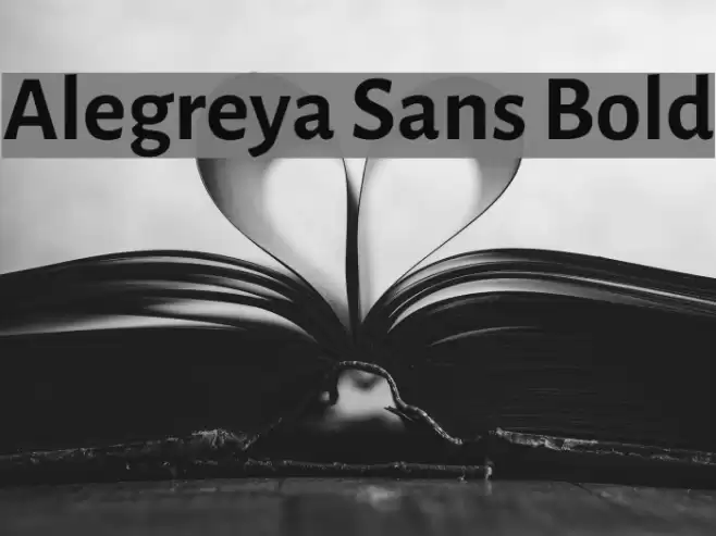 Alegreya Sans Bold Font examples