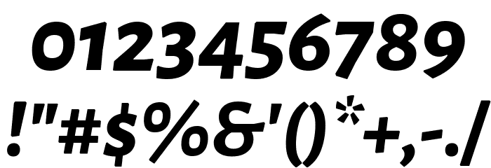 Alegreya Sans ExtraBold Italic Font OTHER CHARS