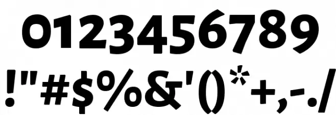 Alegreya Sans ExtraBold Font OTHER CHARS