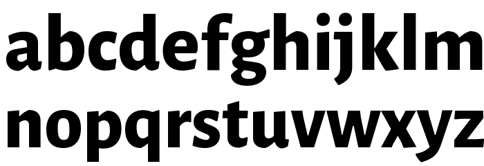 Alegreya Sans ExtraBold Font LOWERCASE