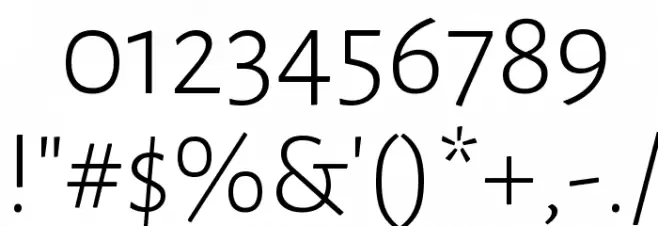 Alegreya Sans Light Font OTHER CHARS