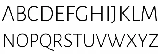 Alegreya Sans Light Schriftart Groß