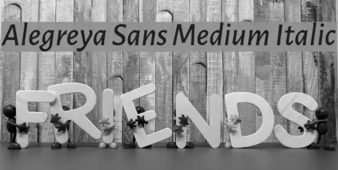Alegreya Sans Medium Italic examples