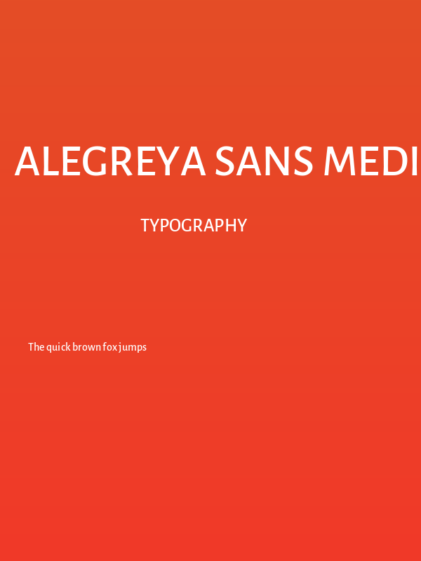 Alegreya Sans Medium Poster