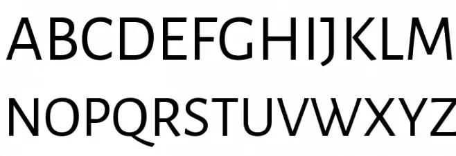 Alegreya Sans Regular 字体 大写