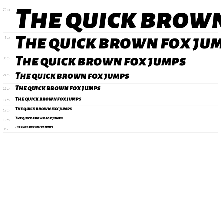 Alegreya Sans SC Black Italic Waterfall