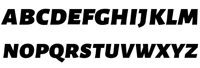 Alegreya Sans SC Black Italic Font LOWERCASE