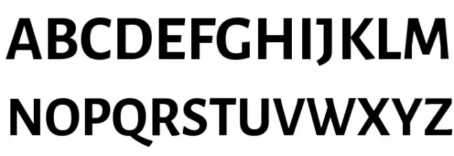 Alegreya Sans SC Bold Schriftart Groß
