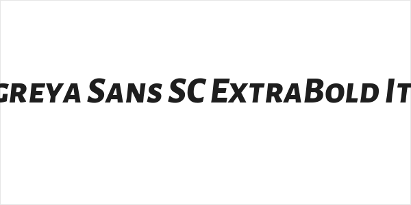 Alegreya Sans SC ExtraBold Italic Logo