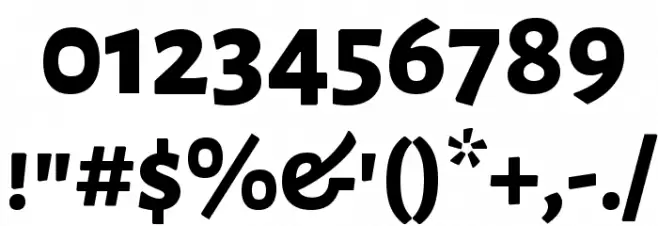 Alegreya Sans SC ExtraBold Font OTHER CHARS